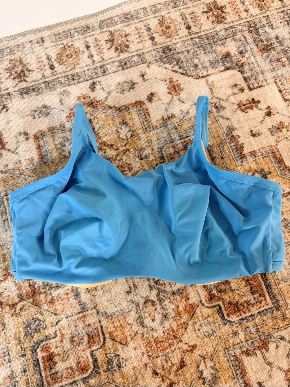Lands End’ Turquoise Swim Top with Underwire